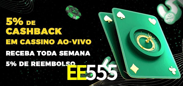 Promoções do cassino ao Vivo EE555